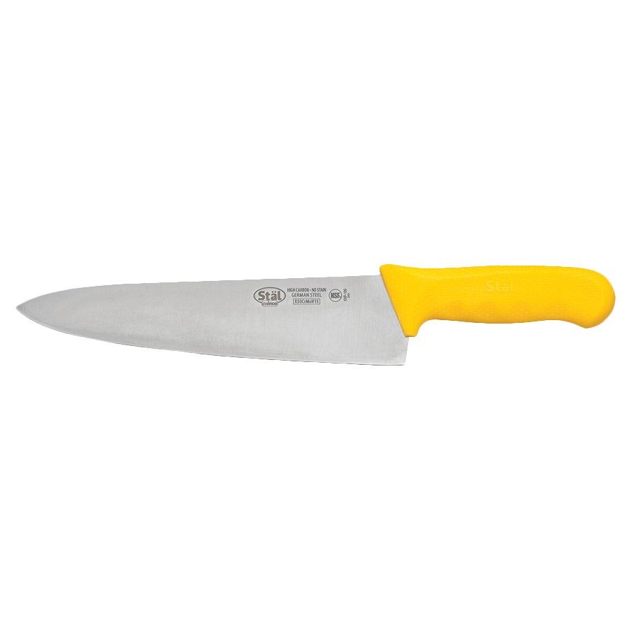 CHEF KNIFE 10" YELLOW HANDLE